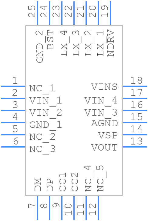 ip6518 - INJOINIC Technology - PCB symbol
