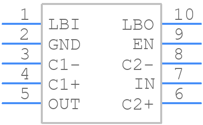 TPS60204DGSG4 - Texas Instruments - PCB symbol