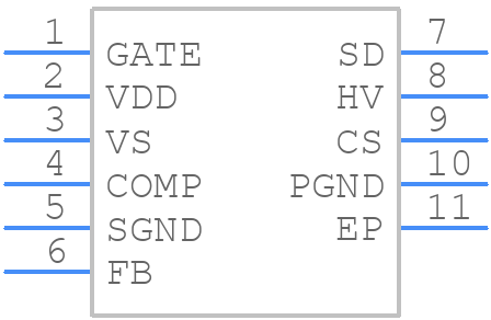 FAN501MPX - onsemi - PCB symbol