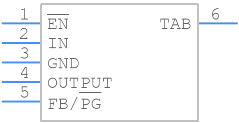 TPS75733KTTRG3 - Texas Instruments - PCB symbol
