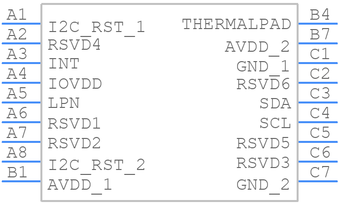 VL53L7CXV0GC/1 - STMicroelectronics - PCB symbol