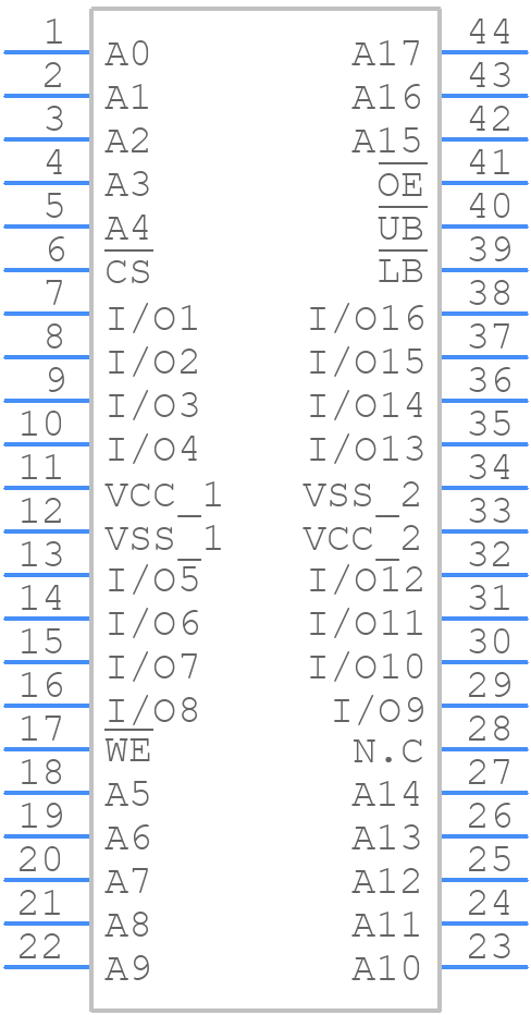 K6R4016V1D-UC100 - SAMSUNG - PCB symbol