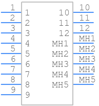 MH11061-P34-4F - Foxconn - PCB symbol