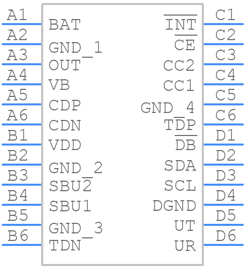 MAX20342EWG+ - Analog Devices - PCB symbol