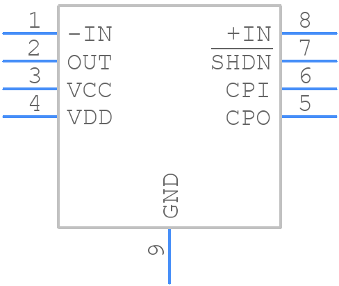 LTC6360CMS8E#PBF - Analog Devices - PCB symbol