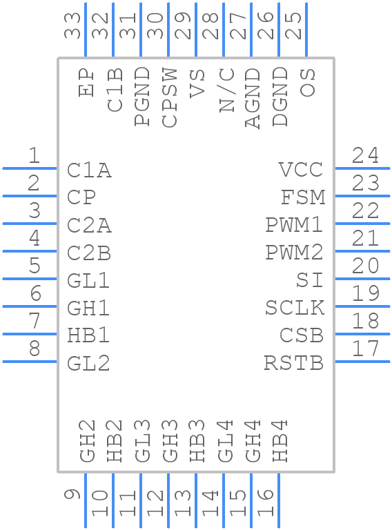 NCV7544MWTXG - onsemi - PCB symbol