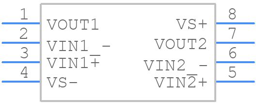 OPA2863DR - Texas Instruments - PCB symbol