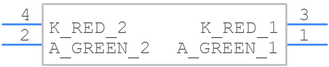 APHB1608LZGKSURKC - King Bright - PCB symbol