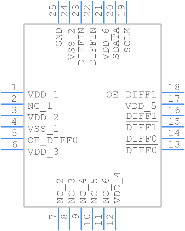 SI53152-A01AGM - Skyworks - PCB symbol