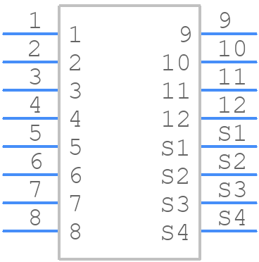 10160920-1240100LF - Amphenol - PCB symbol