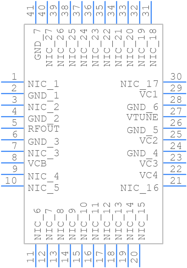 HMC8364 - Analog Devices - PCB symbol