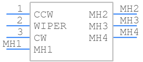 PCW1D-C24-KAB104L - Bourns - PCB symbol