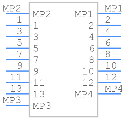 52559-1353 - Molex - PCB symbol