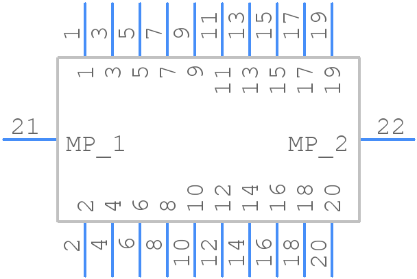 DF20F-20DP-1H(52) - Hirose - PCB symbol