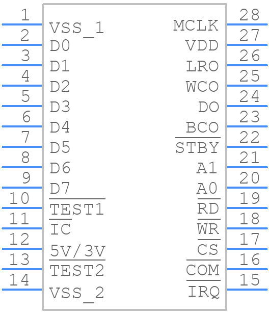 YMF288-M - Yamaha - PCB symbol