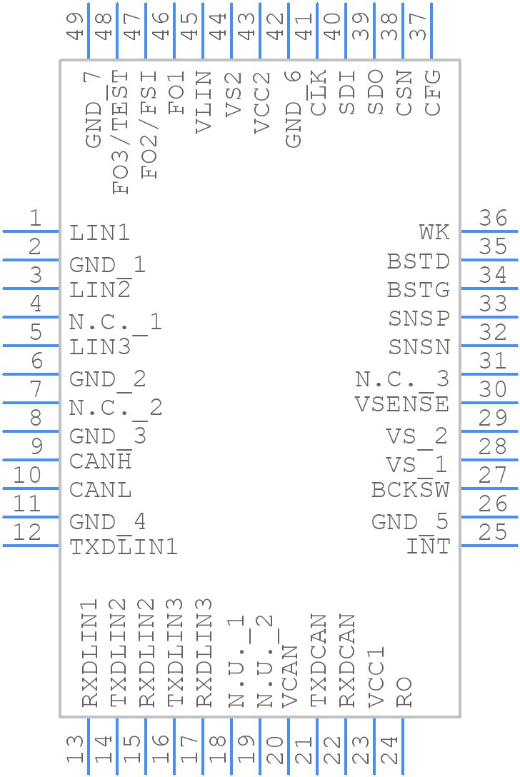 TLE9272QXXUMA1 - Infineon - PCB symbol