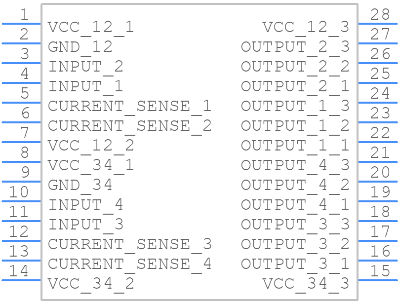 VNQ600P-E - STMicroelectronics - PCB symbol
