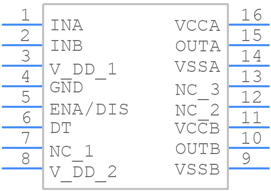 NCP51560ABDWR2G - onsemi - PCB symbol