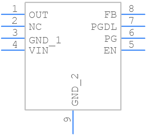 MP2019GN-Z - Monolithic Power Systems (MPS) - PCB symbol