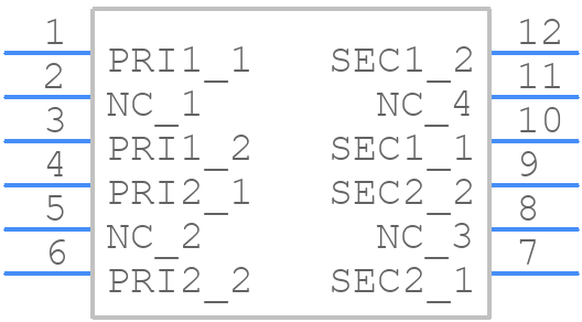 HM2171HLT - Pulse Electronics - PCB symbol