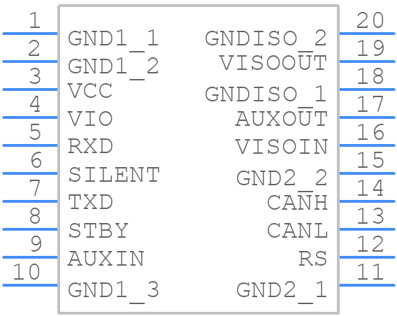 ADM3057EBRWZ - Analog Devices - PCB symbol