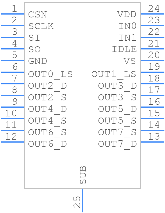 TLE75602ESHXUMA1 - Infineon - PCB symbol
