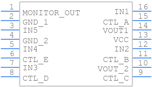 BA7625 - ROHM Semiconductor - PCB symbol