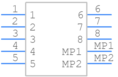 2182160800 - Molex - PCB symbol