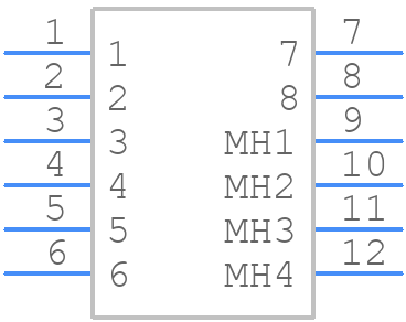 1-208657-1 - TE Connectivity - PCB symbol