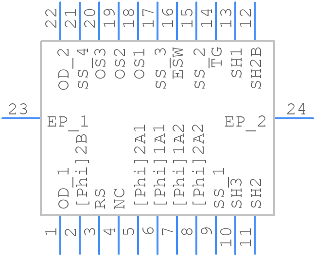 TCD2569BFG - Toshiba - PCB symbol