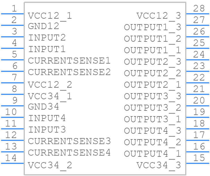 VNQ600AP-E - STMicroelectronics - PCB symbol