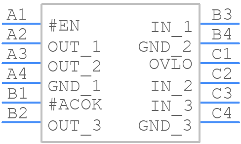 FPF2281BUCX-F130 - onsemi - PCB symbol