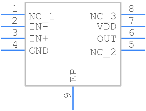 TLV4111IDGNRG4 - Texas Instruments - PCB symbol