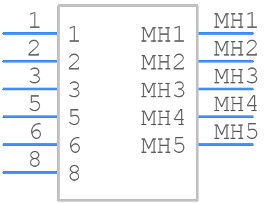 KMDTX-SMT-6S-BSC - Kycon - PCB symbol