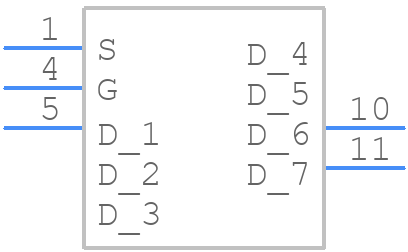 NVMFWS0D5N04XMT1G - onsemi - PCB symbol