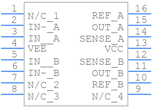 THAT1296Q16-U - THAT CORPORATION - PCB symbol
