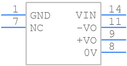 A0505D-1WR2 - Mornsun Power - PCB symbol