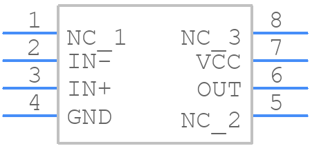 TLV3401CDG4 - Texas Instruments - PCB symbol