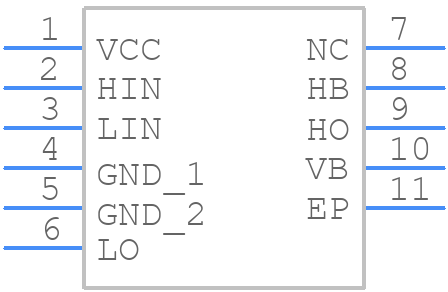 NCP51530BMNTWG - onsemi - PCB symbol