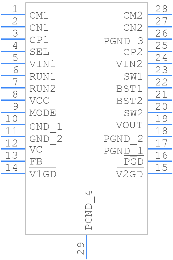 LTC3118HFE#PBF - Analog Devices - PCB symbol