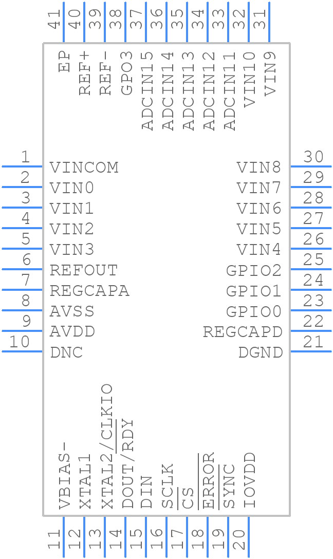 AD4116BCPZ - Analog Devices - PCB symbol