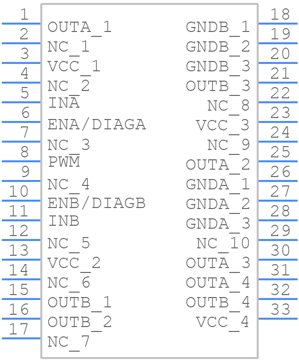 VNH3SP30E - STMicroelectronics - PCB symbol