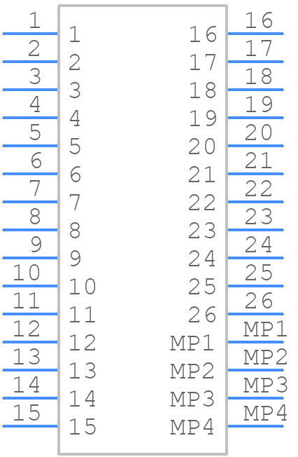 7100117110 - 3M - PCB symbol