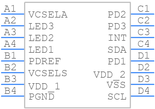 AS7056-BWLM - ams OSRAM - PCB symbol
