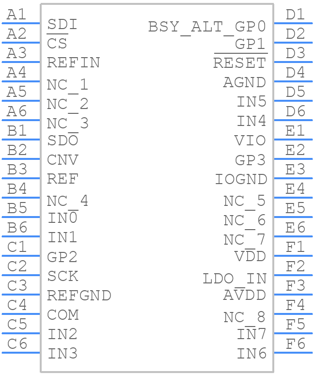 AD4697BCBZ-RL7 - Analog Devices - PCB symbol
