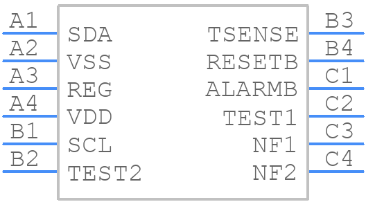 LC709209FXE-01TBG - onsemi - PCB symbol