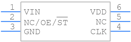 SiT3807AI-D2-33EE-25.000000 - SiTime - PCB symbol