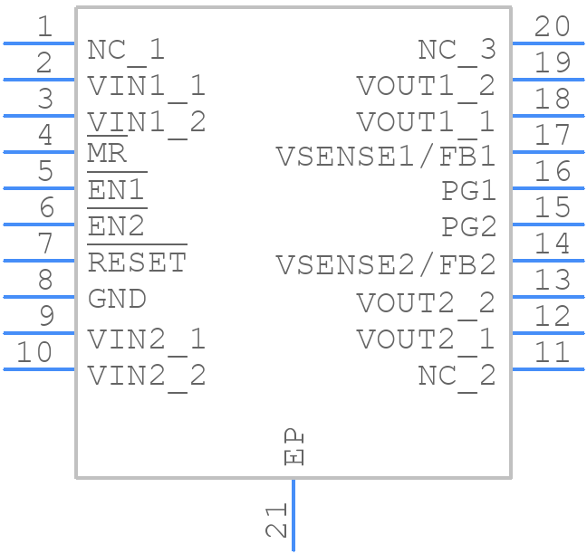TPS70251PWPG4 - Texas Instruments - PCB symbol