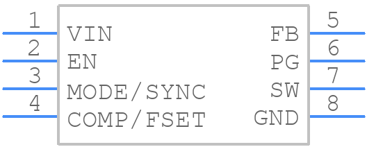 TPS628503DRLR - Texas Instruments - PCB symbol