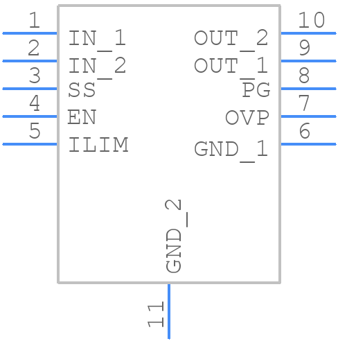 SIP32433BDN-T1E4 - Vishay - PCB symbol